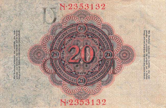 20 Mark 1914 ro.47b U/N